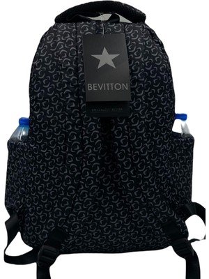 Bevitton Saten Su Geçirmez Kumaş Unisex Okul Sırt Çantası 20289