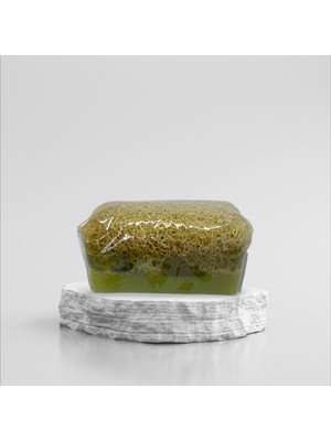 Adaset Doğal Kabak Lifli Defne Yaprağı Yağı ve Eşek Sütü Sabunu 110 gr