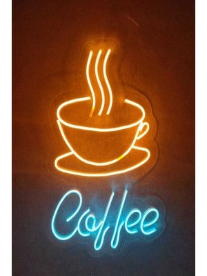 Nikadu Coffee Neon LED Tabela Neon Dekoratif Duvar Aydınlatması