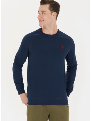 U.S. Polo Assn.  Bisiklet Yaka Lacivert Erkek Sweatshırt GRARDOSK023