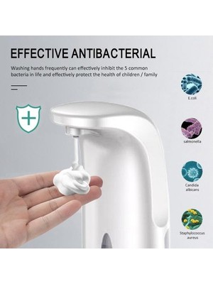 Xhang 300ML Otomatik Köpük Sabun Dağıtıcı Akıllı Dispensador Dokunmaz Çocuk Sprey Sıvı Sabunluk Mutfak Banyo | Sıvı Sabunlukları (Beyaz) (Yurt Dışından)