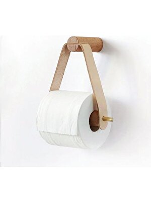 Xhang Ahşap Tuvalet Kağıdı Tutucu Banyo Depolama Duvar Montaj Rulo Kağıt Tutucu Çok Amaçlı El Havlusu Dağıtıcı Tuvalet Doku Raf | Kağıt Tutucular (Kahverengi) (Yurt Dışından)