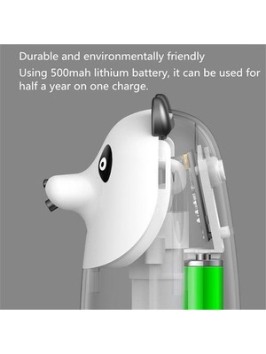 Xhang Sevimli Panda Otomatik Köpük Sabun Dağıtıcı 280ML Şarj Edilebilir Sensör Kızılötesi El Yıkama Dağıtıcı Akıllı Ev Ofis Için | Sıvı Sabunluk (Yurt Dışından)