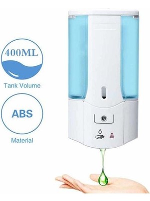 Xhang 400 ml Sıvı Sabun Dağıtıcı Otomatik Ir Sensörü Sabunluk Duvar Dokunmatik Ücretsiz Mutfak Sabun Losyonu Pompası Mutfak Banyo | Sıvı Sabunluk (Yurt Dışından)