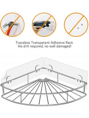 Xhang Paslanmaz Çelik Banyo Köşe Raf Duş Şampuanı Sabun Kozmetik Raf Tutucu Banyo Aksesuarları Depolama Organizatör | Banyo Rafları (Yurt Dışından)