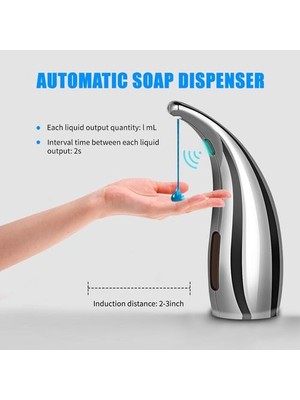 Xhang 300 ml Otomatik Sabunluk Kızılötesi El Ücretsiz Dokunuşsuz Sabunluk Bulaşık Sıvı Losyon Jel Şampuan Banyo Mutfak | Sıvı Sabunluk (Yurt Dışından)