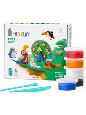 Hey Clay Hava ile Kuruyan Kil (15'li Kutu) - Kuşlar