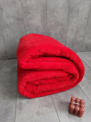 Teksev Aurora Kırmızı Welsoft Koltuk Örtüsü Çekyat Örtüsü 185X220 cm