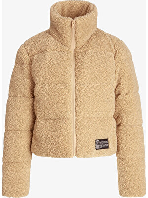 JJXX Jxısa Teddy Puffer Jacket Otw Kadın Bej Mont 12240601-Beige