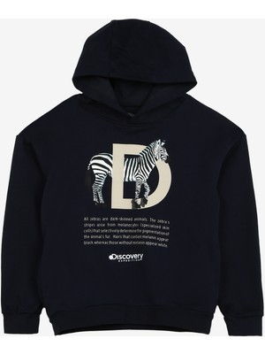 Discovery Expedition Lacivert Erkek Çocuk Kapüşonlu Sweatshirt D3WB-SWT26