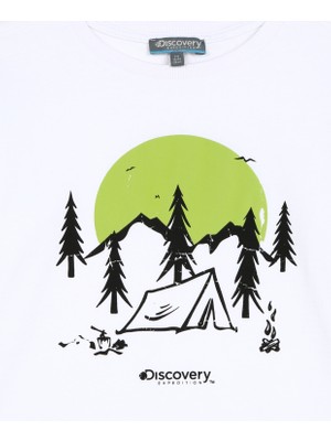 Discovery Expedition Baskılı Beyaz Kız Çocuk T-Shirt D3WG-TST1