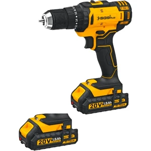 Akülü Darbeli Matkap Seti Çift Akülü 20 Volt -1.5 Amper Sgs 5248