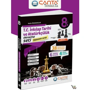 Çanta Yayınları 8. Sınıf T.C. İnkılap Tarihi ve Atatürkçülük Kazanım Sıralı Deneme Seti