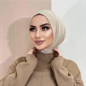R&S Modibone Çıt Çıtlı Hasema Üstü Uyumlu Hijab Bone Ten