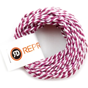 Repro Design Mor Beyaz  Iki Renkli Hediye Paketleme Ipi ( Yılbaşı Hediye Paketleme Ipi ) 10 Metre