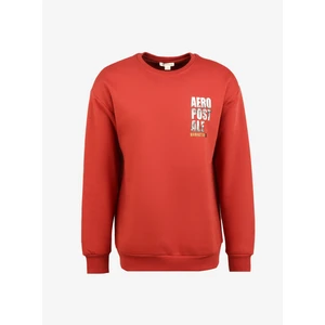 Bisiklet Yaka Baskılı Kiremit Erkek Sweatshırt A3WM-SWT12