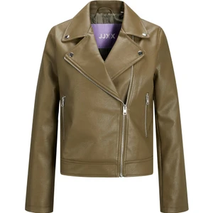 Jack & Jones Jjxx Biker Zeytin Kadın Pu Deri Ceket 12206262