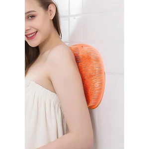 Vantuzlu Banyo Fırçası ve Masaj Pedi Turuncu