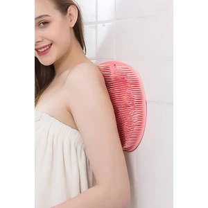 Vantuzlu Banyo Fırçası ve Masaj Pedi Pembe
