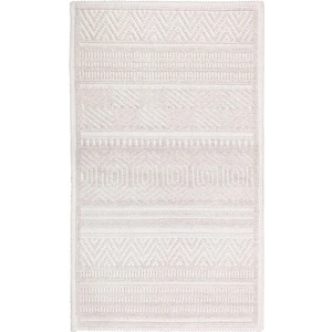 Hat Doğal Pamuklu Banyo Kilimi 50X80 cm - Ekru