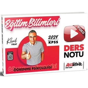 Hocawebde Yayınları 2024 KPSS Eğitim Bilimleri Öğrenme Psikolojisi Video Ders Notu