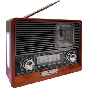 Saatli Fenerli Bluetooth USB Li Nostaljik Radyo KTF-1647