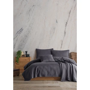 Lief Home Pamuklu Örgü Desenli Çok Amaçlı Yatak Örtüsü | 240X230