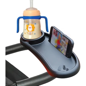Bebek Arabaları Için Biberon Şişe Bardak Tutucu Telefon Standlı Sehpa - AL4006