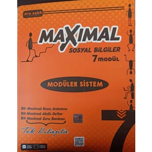 Artı Zeka Yayınları  7 Sınıf Maximal Sosyal Bilgiler Modüler Set (7 Modül)