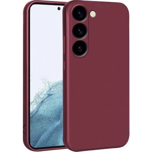 Galaxy S23 Plus Kılıf Zore Premier Silikon Kapak-Mürdüm