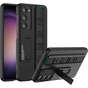 Galaxy S23 Plus Kılıf Standlı El Tutacaklı Zore Band Kapak-Siyah