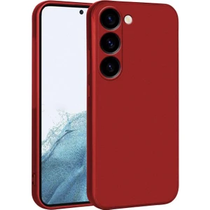 Galaxy S23 Plus Kılıf Zore Premier Silikon Kapak-Kırmızı