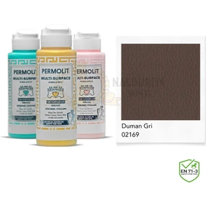 Multi Surface Akrilik Hobi Boyası Duman Gri 120 Ml.