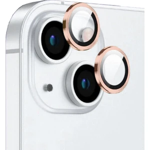 Kny Apple Iphone 15 Için Metal Çerçeveli Tekli Cl-12 Safir Kamera Cam Koruyucu