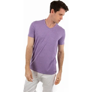 Story Of Basics - V Yaka Kısa Kollu Likralı Viskon Erkek T-Shirt