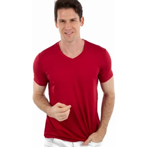 Story Of Basics - V Yaka Kısa Kollu Likralı Viskon Erkek T-Shirt
