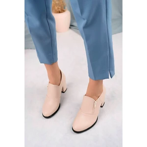 Gimer Avm Krem Cilt Kadın Ayakkabı