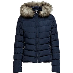 Lacivert Kadın Mont Onlellan Quılted Hood Jacket cc Otw