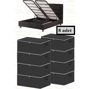 8 Adet Baza Altı Çekyat Tipi Hurç 60 x 40 x 22(Gri)
