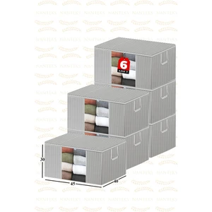6 Adet Pencereli Kazak Hurcu 45 x 40 x 30 cm