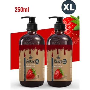 Erotica  Büyük Boy Yenilir  Vucut Masaj Yağı Çilekli 250 ml