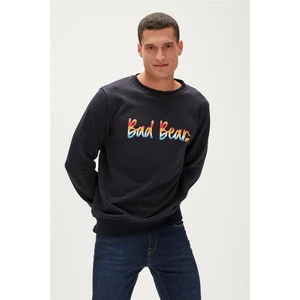 Bad Bear Manuscript Crewneck Erkek Lacivert Sweatshirt 23.02.12.016-C07