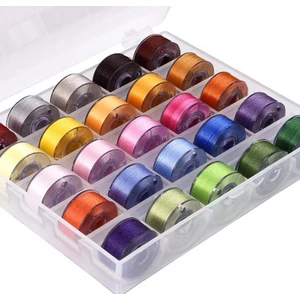 Ev Tipi Aile Dikiş Makinası 25 Iplikli Karışık Renkli Masura ve Saklama Kutusu