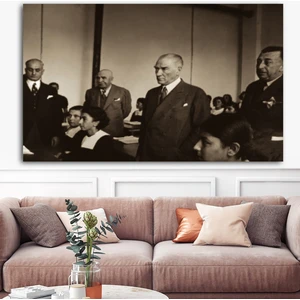 AR AJANS KANVAS TABLO Baş Öğretmen Atatürk Kanvas Tablo Kanvas Tablo