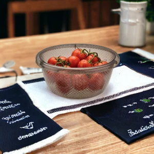 Melkan Home Badya & Bulaşık Leğeni & Hamur & Yoğurt Mayalama Kabı Çok Amaçlı Badya Füme 6 lt