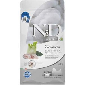 White Mono Protein Balıklı Beyaz Renkli Küçük Irk Yetişkin Köpek Maması 2 kg
