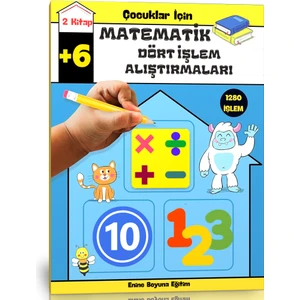 Enine Boyuna Eğitim Çocuklar İçin Matematik Dört İşlem Alıştırmaları Kitap Seti