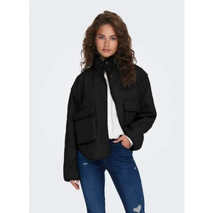 Siyah Kadın Mont Onlsaga Quılted Short Jacket cc Otw