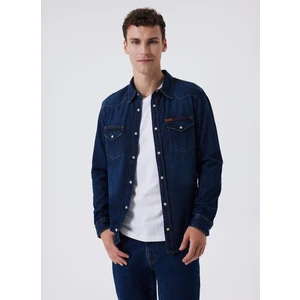 Lee Cooper Slim Fit Erkek Denim Gömlek 241 Lcm 141001 Wolker 1 Denım