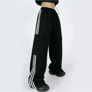 Deef Wear Y2K Harajuku Şeritli Kargo Eşofman Altı/pantolon